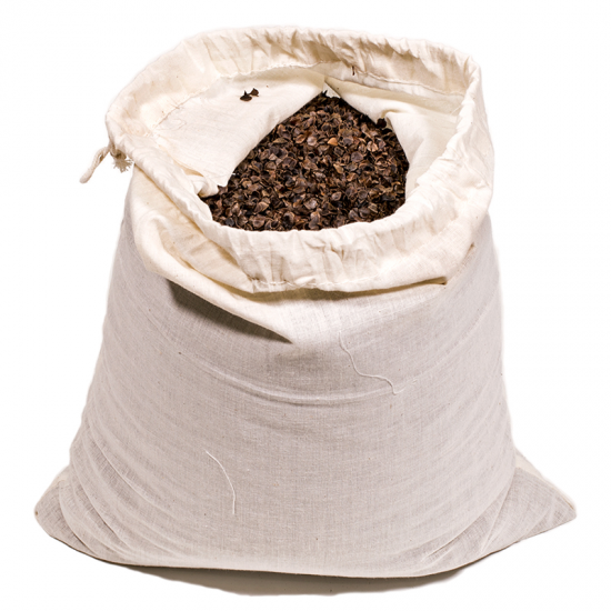 Οργανικό Κέλυφος Φαγόπυρου για γέμισμα μαξιλαριών σε Βαμβακερή τσάντα με κορδόνι.Βάρος: 750 g. Διαστάσεις: 30 × 18 εκ. - mykarma.gr