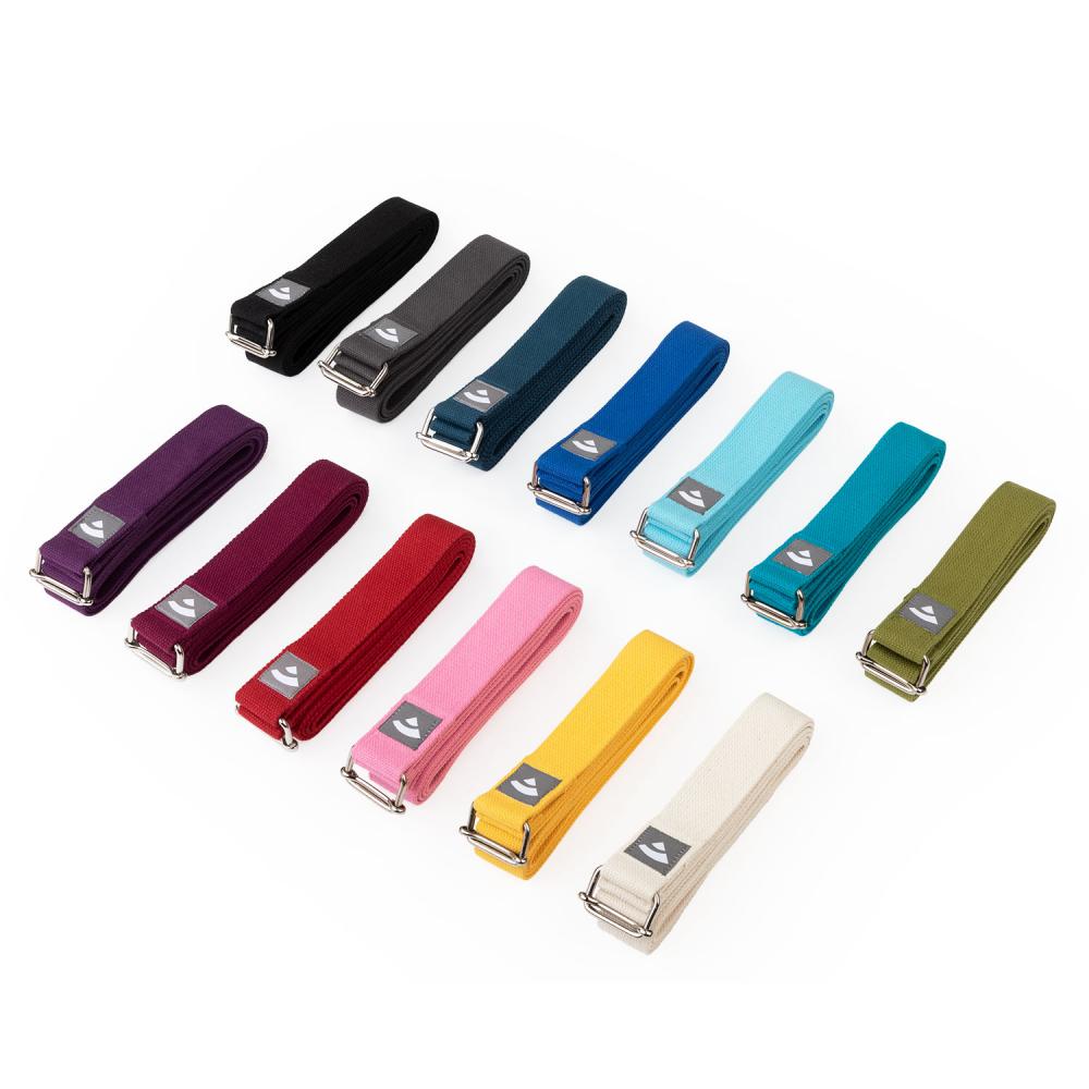 Asana Yoga Belt - Ιμάντας Γιόγκα - βαμβάκι - ποικιλία χρωμάτων.Διαστάσεις: 2,5 m x 3,8 cm - mykarma.gr