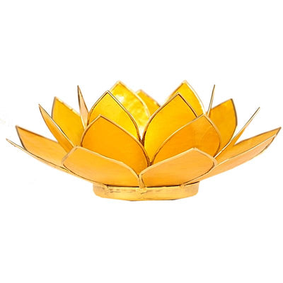Lotus ατμοσφαιρικό φως -για ρεσω-3ο Chakra    13,5cm - mykarma.gr