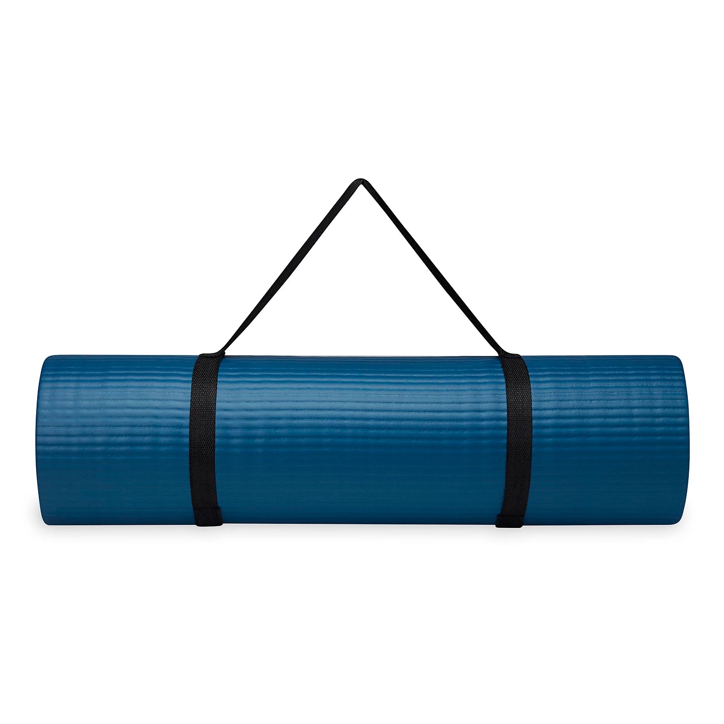 Gaiam Fitness mat- Στρώμα για Aerobic & Pilates + ιμάντας μεταφοράς δώρο - Navy.  10 mm  172 cm x 61 cm. - mykarma.gr