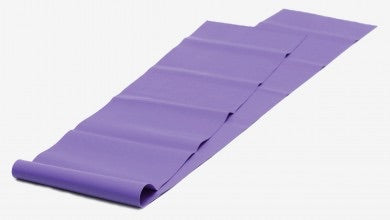Yogistar-Pilates resistance band, latex-free - medium - violet. Διαστάσεις 152 x 15 x 0,3 cm - mykarma.gr