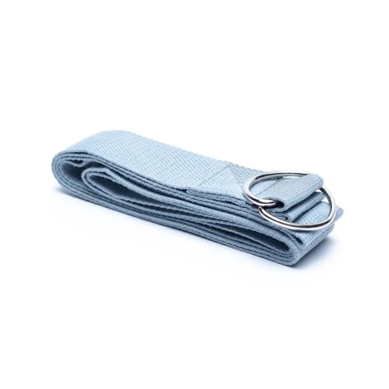 Ιμάντας Γιόγκα D-ring  βαμβάκι - grey Διαστάσεις: 183 x 4 εκ - mykarma.gr