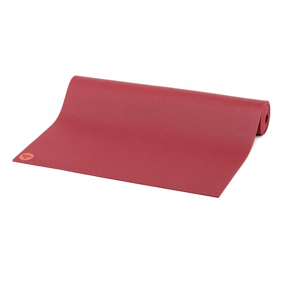 Bodhi στρώμα γιόγκα Premium Rishikesh PVC με δύο ελαστικούς ιμάντες- burgundy  183 x 60 cm, 4.5 mm - mykarma.gr
