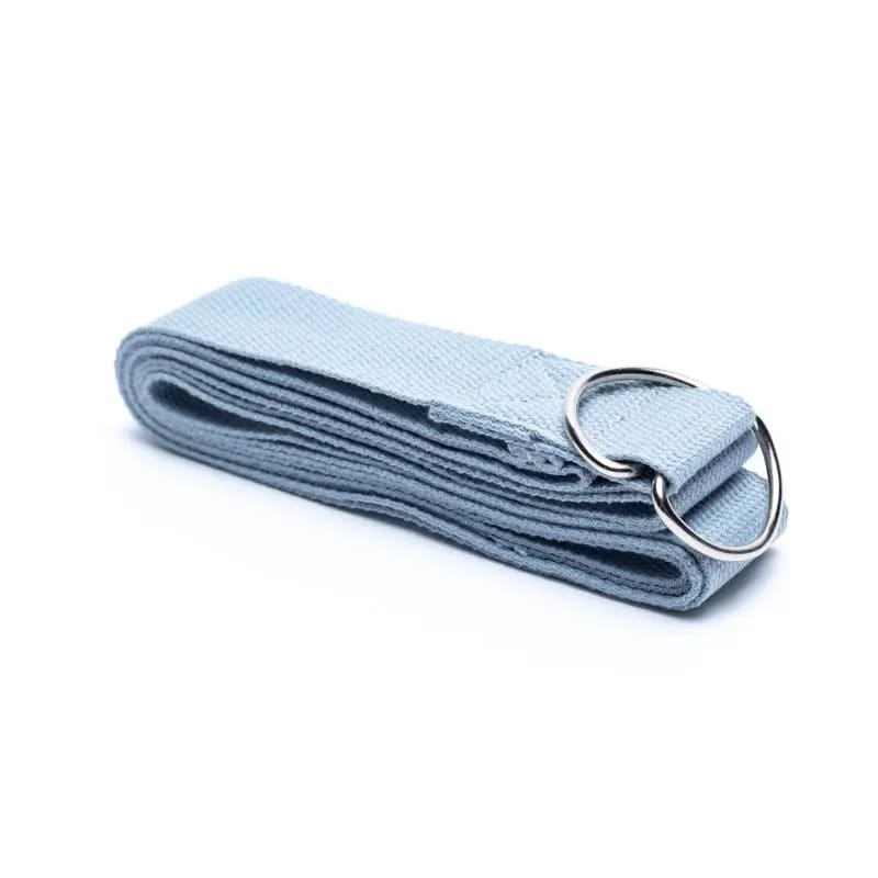 Ιμάντας γιόγκα D-Ring - grey - βαμβάκι 250x4 εκ - mykarma.gr