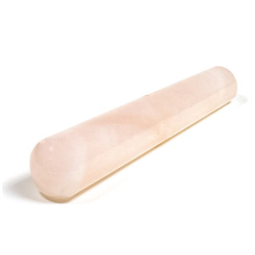 Ροζ Χαλαζίας (Rose Quartz)ραβδί για μασάζ.Διαστάσεις: 9 εκ.Βάρος 35γ. - mykarma.gr