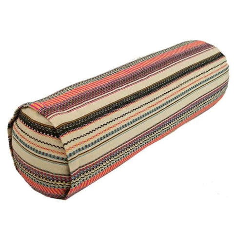 Στρογγυλό μαξιλάρι Bolster - bohemian - Οργανικό βαμβάκι με γέμιση φαγόπυρο. Διαστάσεις: 60 × 16 εκ - mykarma.gr