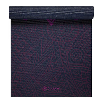 Gaiam Premium Στρώμα Yoga Sundial Plum.Διαστάσεις: Μήκος: 173 εκ Πλάτος: 61 εκ Πάχος: 6 mm - mykarma.gr