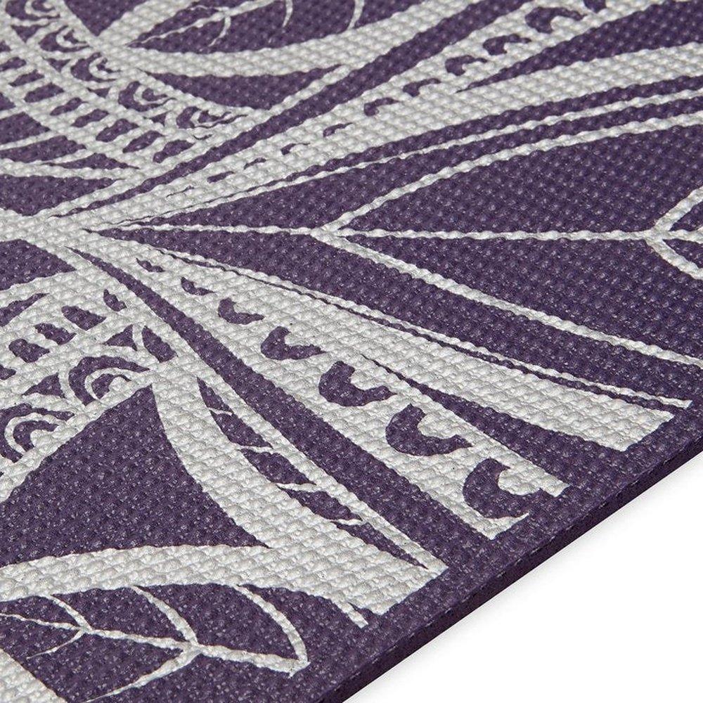 Gaiam  Στρώμα Yoga Aubergine Medallion.Διαστάσεις: Μήκος: 173 εκ Πλάτος: 61 εκ Πάχος: 6 mm - mykarma.gr