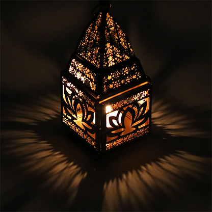 Ατμοσφαιρικό φωτισμό Oriental Lantern Lotus  Διαστάσεις: 8,5 × 8 × 19 cm - mykarma.gr