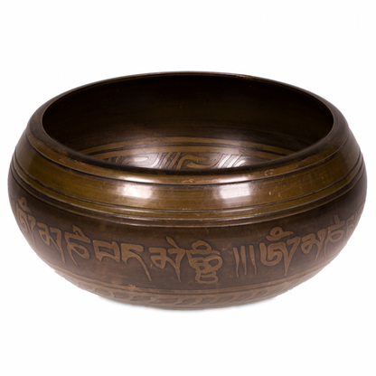 Μεταλλικό Singing Bowl Tara - διακοσμημένο και σκαλισμένο. Βάρος: 550 g. Διαστάσεις: 12 εκ - mykarma.gr