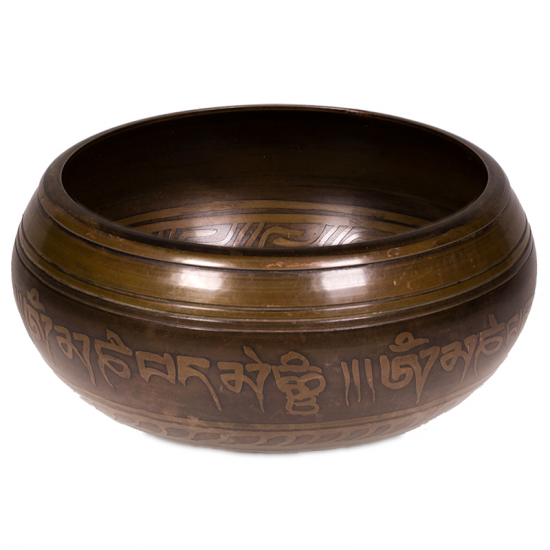 Μεταλλικό Singing Bowl Tara - διακοσμημένο και σκαλισμένο. Βάρος: 550 g. Διαστάσεις: 12 εκ - mykarma.gr