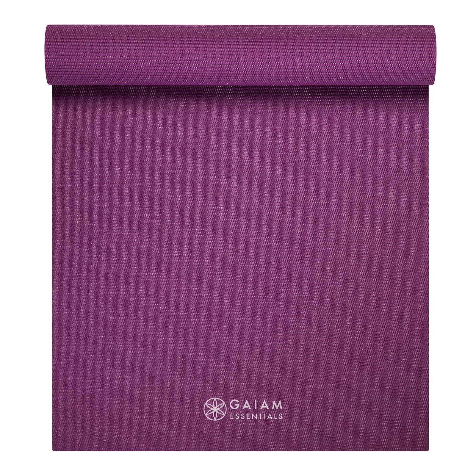 Gaiam Essentials Στρώμα Yoga Purple + Ιμάντας Μεταφοράς Δώρο. Διαστάσεις: Μήκος: 173 εκ Πλάτος: 61 εκ Πάχος: 6 mm - mykarma.gr