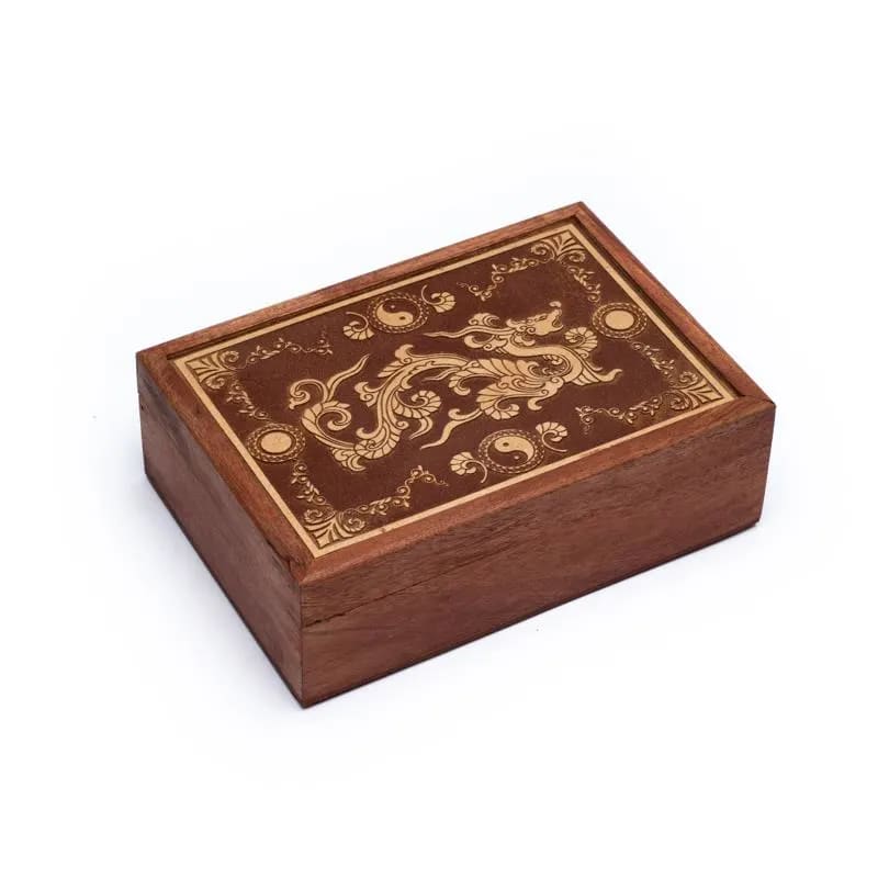 Κουτί Κοσμημάτων Dragon χαραγμένο 17,5 x13 x 6,5cm - mykarma.gr