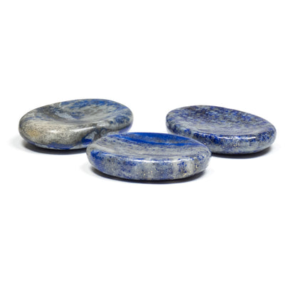 Worry πέτρα- Λάπις Λάζουλι (Lapis Lazuli) .Διαστάσεις: 3,9 x 3 εκ.Η συσκευασία περιέχει 1 τεμάχιο. - mykarma.gr