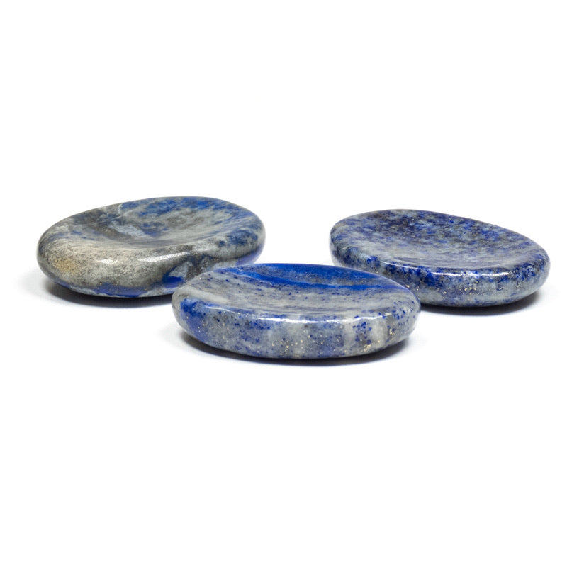 Worry πέτρα- Λάπις Λάζουλι (Lapis Lazuli) .Διαστάσεις: 3,9 x 3 εκ.Η συσκευασία περιέχει 1 τεμάχιο. - mykarma.gr