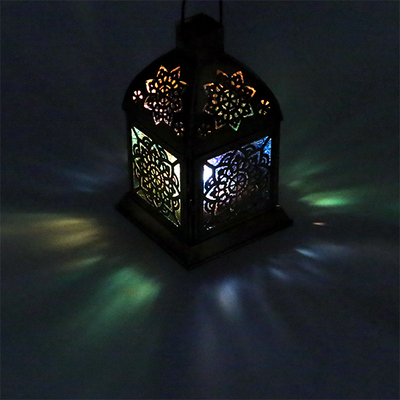 Φωτιστικό ρεσώ για ατμοσφαιρικό φωτισμό Oriental Lantern Mandala 9x9x15.5cm - mykarma.gr