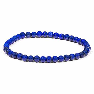 Βραχιόλι Λάπις Λαζούλι (Lapis Lazuli) Διαστάσεις: 19 εκ  Χάντρες ± 4mm. - mykarma.gr