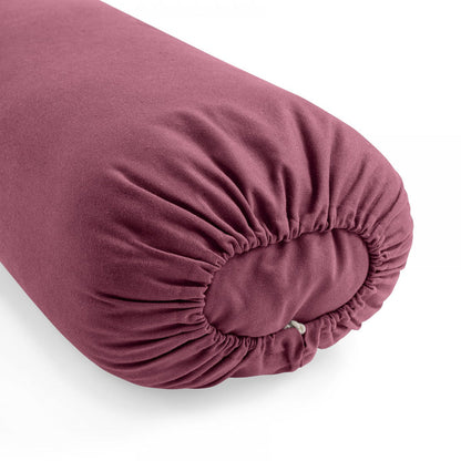 Lotuscrafts Restorative S μαξιλάρι Bolster - Aubergine - κάλυμμα απο οργανικό βαμβάκι & γέμιση Καποκ μαλλί. Διαστάσεις: 72 × 20 x 15 cm Βάρος: 0,9 kg - mykarma.gr