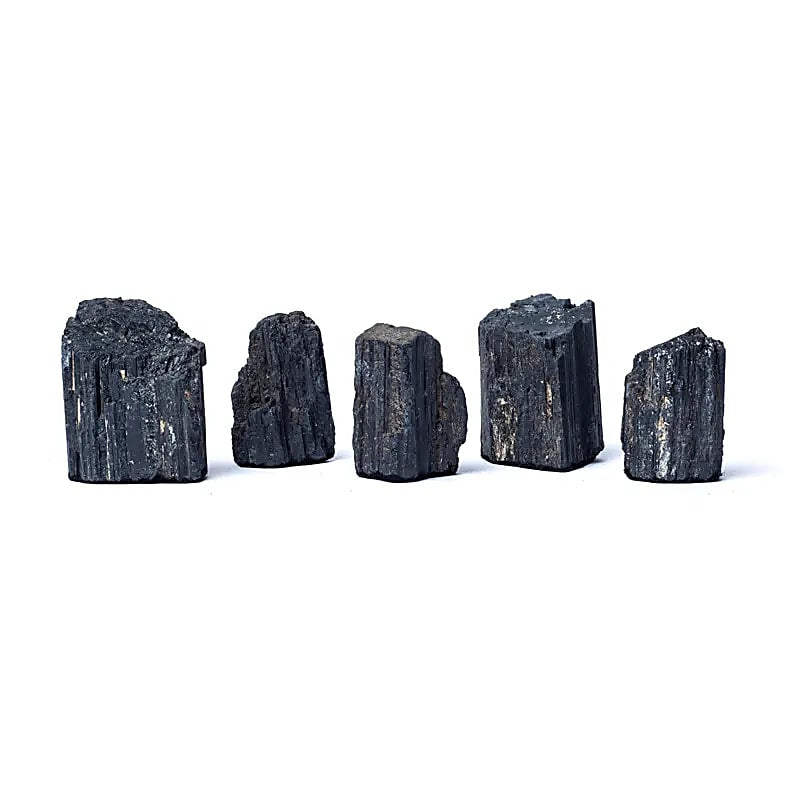 Φυσικό ορυκτό πέτρωμα -Μαύρη Τουρμαλίνη (Black Tourmaline) πέτρα τραχύ σε διαφορετικά μεγέθη - mykarma.gr