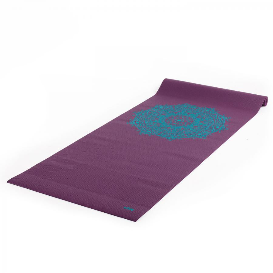 Bodhi στρώμα γιόγκα Leela με Mandala - aubergine/turquoise  183 x 60 cm, 4.5 mm - mykarma.gr