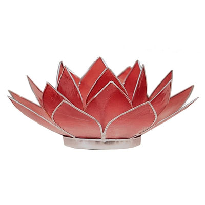 Lotus ατμοσφαιρικό φως Capiz δίχρωμο:κόκκινο/φούξια  13,5 εκ. - mykarma.gr