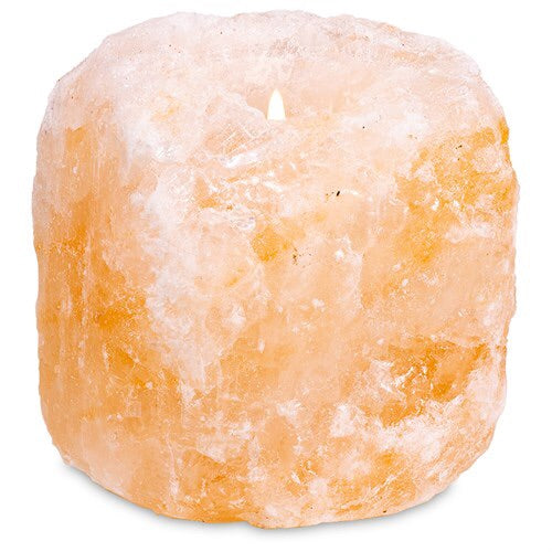 Φωτιστικό για ρεσώ από αλάτι Ιμαλαίων - Salt Lamp. ±800-1000gr Ύψος: 7-8 cm - mykarma.gr