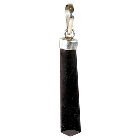 Μενταγιόν Κρεμαστό-Τουρμαλίνη (Black Tourmaline)& Ασήμι 925.Διαστάσεις 4,5 cm.Τουρμαλινη 3,5 cm. - mykarma.gr