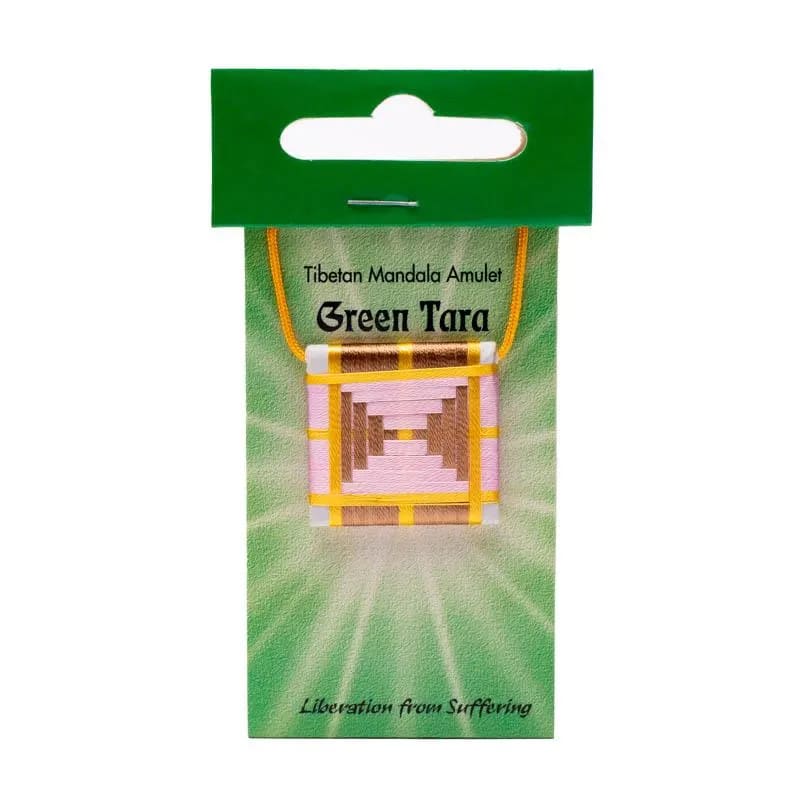 Mandala Talisman Φυλαχτό Πράσινη Tara κρεμαστό-μενταγιόν  - Απελευθέρωση από την υπομονή  Διαστάσεις: 2,5 × 2,5 εκ (Ενδέχεται το χρώμα να διαφέρει από τη φωτογραφία) - mykarma.gr