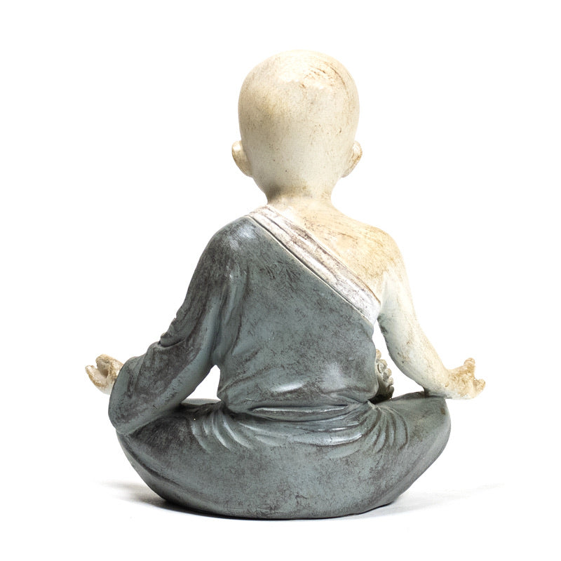 Yoga μοναχός Ohm - γκρι .Βάρος: 280 g. Διαστάσεις: 13 × 8,5 × 14 cm. - mykarma.gr