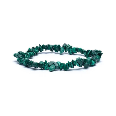 Βραχιόλι από Μαλαχίτη (Malachite) - ελαστικό. Χάντρες ± 4 mm. - mykarma.gr