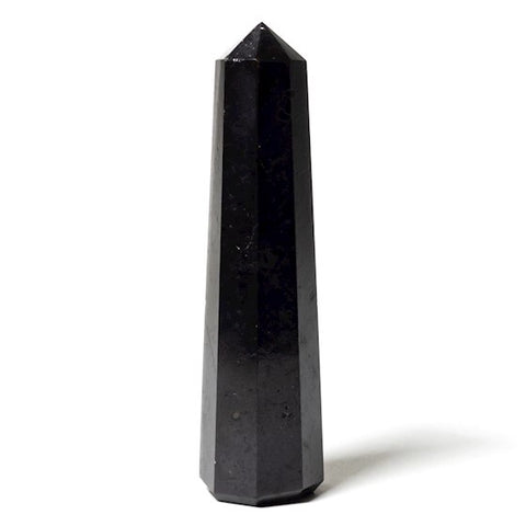 Φυσικό ορυκτό πέτρωμα-Οβελίσκος (Obelisk) Μαύρη Τουρμαλίνη (Black Tourmaline).Διαστάσεις: 9 x 2 cm Βάρος: 90 gr - mykarma.gr