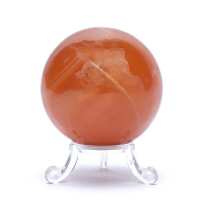 Σφαίρα Χρυσός η Μελί Ασβεστίτης (Honey Calcite) +Σταντ ΔΩΡΟ.Διαστάσεις 6 εκ - mykarma.gr