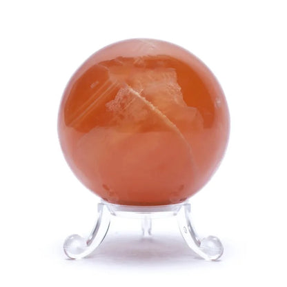 Σφαίρα Χρυσός η Μελί Ασβεστίτης (Honey Calcite) +Σταντ ΔΩΡΟ.Διαστάσεις 6 εκ - mykarma.gr