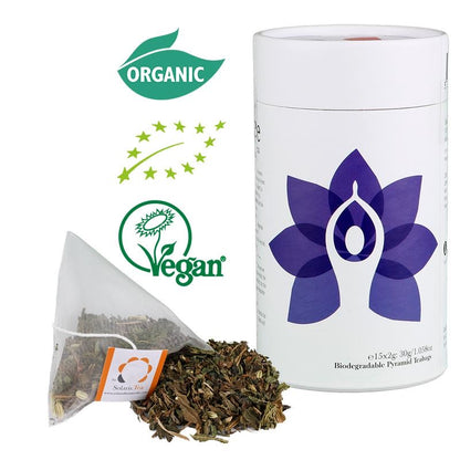 Solaris Vegan Οργανικό Τσάι Third Eye 6o Chakra “I See”- χωρίς καφεΐνη - περιέχει μέντα,τσουκνίδα και μάραθο  15 φακελάκια x 2 g - mykarma.gr