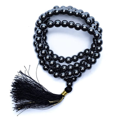 Mala Haematite - ποιότητα AA - 108 χάντρες 0,7 cms + τσάντα - mykarma.gr