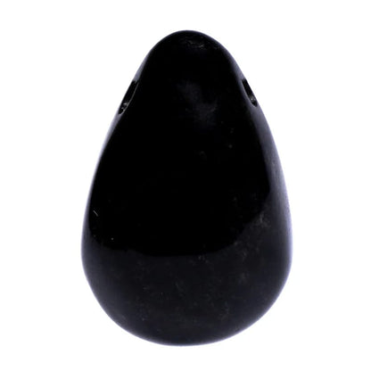 Μενταγιόν Μαύρος Όνυχας (Black Onyx) - Α-ποιότητας - (δεν περιλαμβάνεται κορδόνι) Διαστάσεις: 3 cm - mykarma.gr