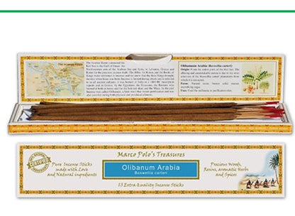 Αρωματικά Στικ ECOCERT Home Perfumes: Θησαυροί του Μάρκου Πόλο Fiore D'oriente-Λιβάνι(Olibanum Arabia) 15 Στικ  30g - mykarma.gr