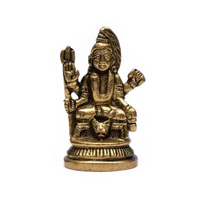 Ινδουιστικό Μικρό Άγαλμα Monday Lord Shiva  - φέρνει τύχη για όσους έχουν γεννηθεί τη Δευτέρα - ορείχαλκος.Διαστάσεις: 5,5 x 3,5 cm - mykarma.gr