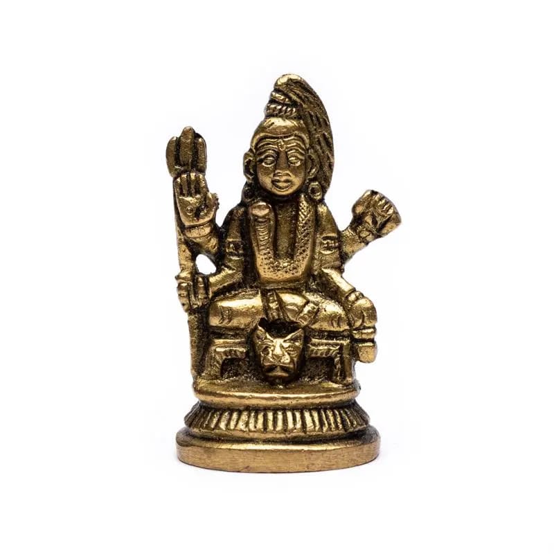 Ινδουιστικό Μικρό Άγαλμα Monday Lord Shiva  - φέρνει τύχη για όσους έχουν γεννηθεί τη Δευτέρα - ορείχαλκος.Διαστάσεις: 5,5 x 3,5 cm - mykarma.gr