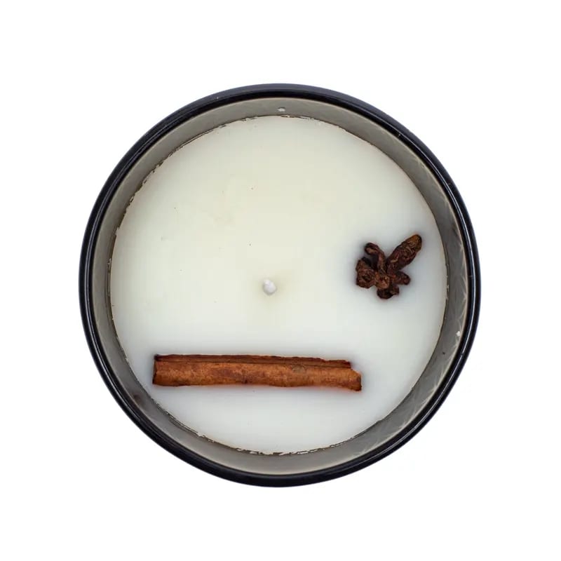 Κερί Σόγιας Organic Goodness με αιθέριο έλαιο Λεμονόχορτο(Lemongrass) & Μπαχαρικά:γαρύφαλλο, αστεροειδής γλυκάνισος,κανέλα Χρόνος καύσης 55 ώρες Διαστάσεις:11 x 9 cm - mykarma.gr