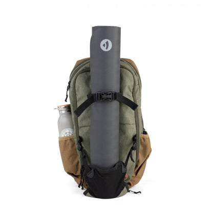 Bodhi - Yogi  Daypack Backpack - Casual Σακίδιο Γιόγκα - καφέ πράσινο. Διαστάσεις: 49 x 34 cm - mykarma.gr