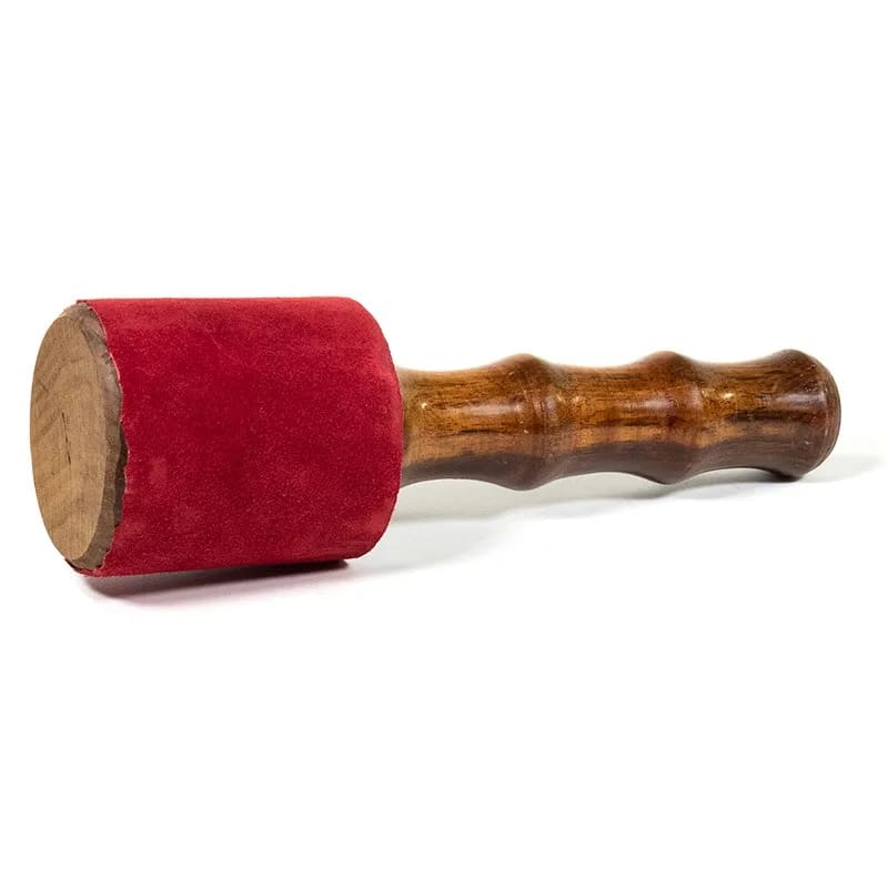 Ραβδι για Singing Bowl -καλυμμένο με σουέντ. Βάρος: ±260-460 g. Διαστάσεις: 23 x 7 cm - mykarma.gr