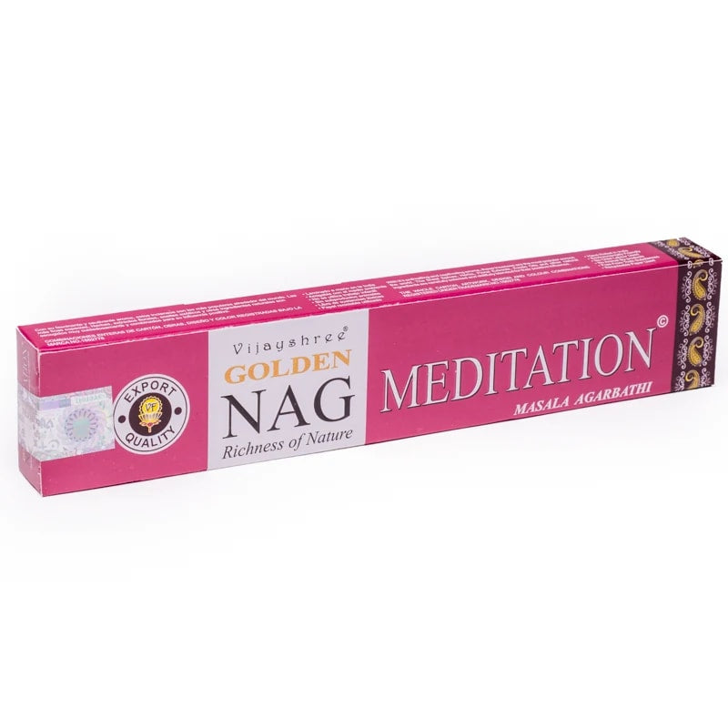 Αρωματικά Στικ Golden Nag - Διαλογισμός (Meditation) . Βάρος: 15 g - mykarma.gr