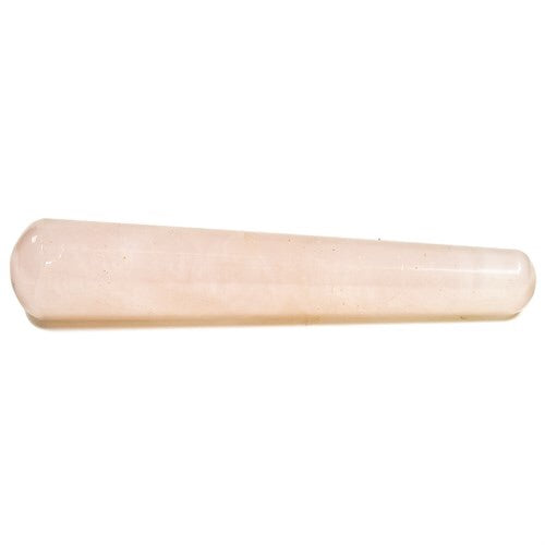 Ροζ Χαλαζίας (Rose Quartz)ραβδί για μασάζ.Διαστάσεις: 9 εκ.Βάρος 35γ. - mykarma.gr
