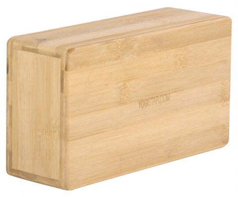 Yogistar-Yoga block - bamboo.Διαστάσεις 23 cm x 12.8 cm x 7.6 cm. - mykarma.gr