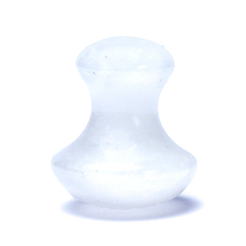 Rock Crystal Mushroom Massager - Λευκός Χαλαζίας  μανιτάρι για μασάζ. Διαστάσεις: 4 x 3,5 εκ. - mykarma.gr