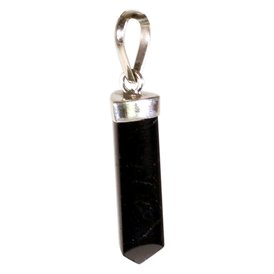 Μενταγιόν Κρεμαστό-Τουρμαλίνη (Black Tourmaline) & Ασήμι 925.Διαστάσεις 3 cm.Τουρμαλινη 2,0 cm. - mykarma.gr