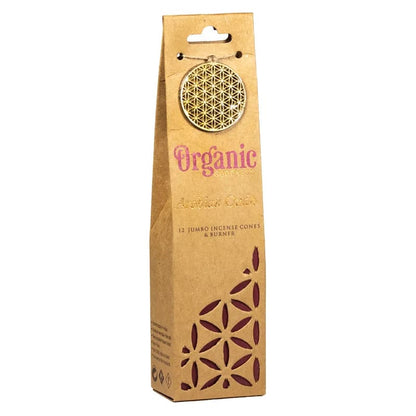 Organic Goodness Arabian Oudh Cones -Χειροποίητοι 100% οικολογικοί κώνοι & βάση - με Αιθέριο Έλαιο Arabian Oudh - 72 g  12 κώνοι - mykarma.gr