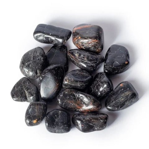 Φυσικό ορυκτό πέτρωμα - Μαύρη Τουρμαλίνη (Black Tourmaline) γυαλισμένες πέτρες.Βάρος: 200 gr Διαστάσεις: 4-5 εκ - mykarma.gr