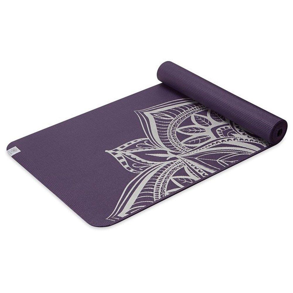 Gaiam  Στρώμα Yoga Aubergine Medallion.Διαστάσεις: Μήκος: 173 εκ Πλάτος: 61 εκ Πάχος: 6 mm - mykarma.gr